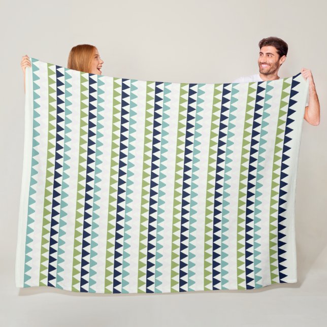 Dreiecke für Neptun, Seashell, Grüne und Marine Fleecedecke (Beispiel)