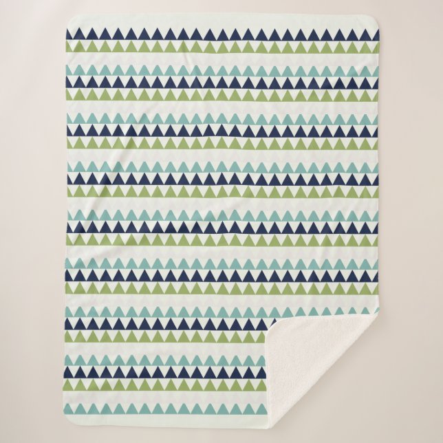 Dreiecke für Neptun, Seashell, Grüne und Marine Sherpadecke (Vorderseite)