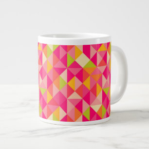 Dreiecke geometrisches Muster Jumbo-Tasse