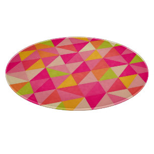 Dreiecke geometrisches Muster Schneidebrett