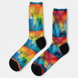 Dreiecke in Regenbogenfarben Socken