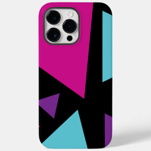 Dreiecke in Rosa, Lila, Blau und Schwarz Case-Mate iPhone 14 Pro Max Hülle