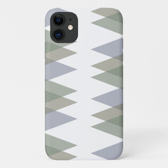 Dreiecke Khaki Case-Mate iPhone Hülle (Rückseite)
