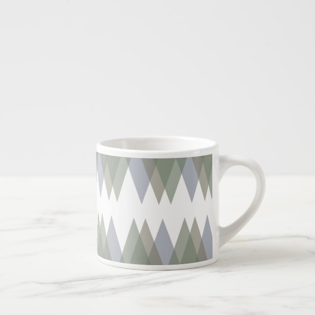 Dreiecke Khaki Espressotasse (Rechts)