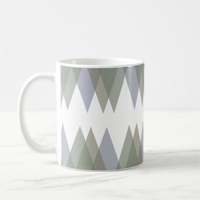 Dreiecke Khaki Kaffeetasse (Links)
