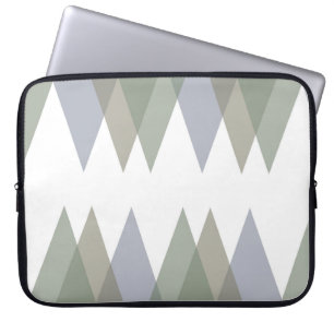 Dreiecke Khaki Laptopschutzhülle