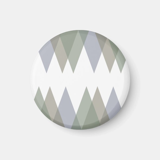 Dreiecke Khaki Magnet (Vorne)