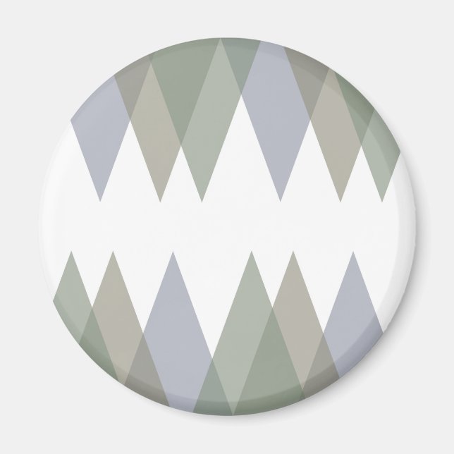 Dreiecke Khaki Magnet (Vorne)