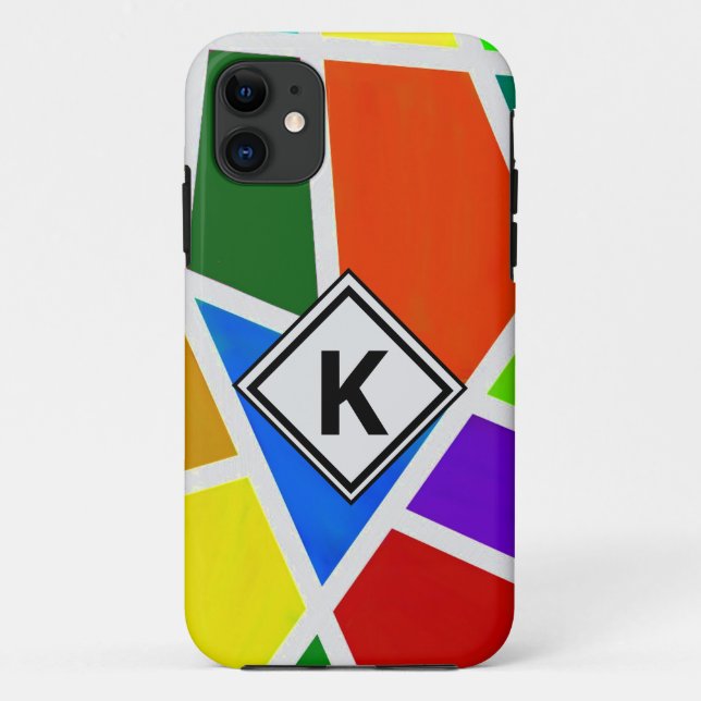 Dreiecke mit den Farben der geometrischen Kunst än Case-Mate iPhone Hülle (Rückseite)