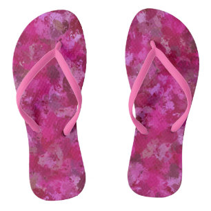 Dreiecke mit rosa Kohlensäure, Rose 5080 Flip Flops