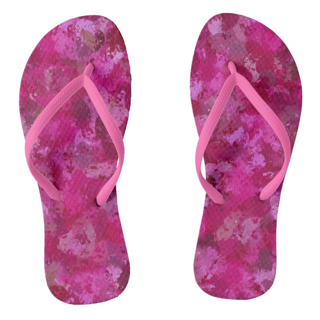 Dreiecke mit rosa Kohlensäure, Rose 5080 Flip Flops (Fußbett)