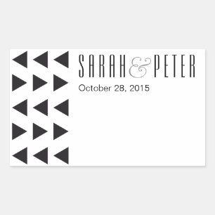 Dreiecke moderne personalisierte Aufkleber