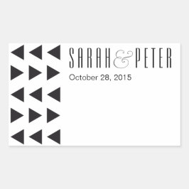 Dreiecke moderne personalisierte Aufkleber