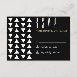 Dreiecke Moderne UAWG RSVP Karte
