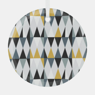 Dreiecke: Modernes Vintages geometrisches Muster. Ornament Aus Glas