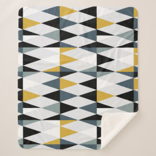 Dreiecke: Modernes Vintages geometrisches Muster. Sherpadecke