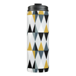 Dreiecke: Modernes Vintages geometrisches Muster. Thermosbecher