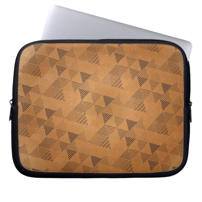 Dreiecke Muster 5 Laptopschutzhülle (Vorderseite)