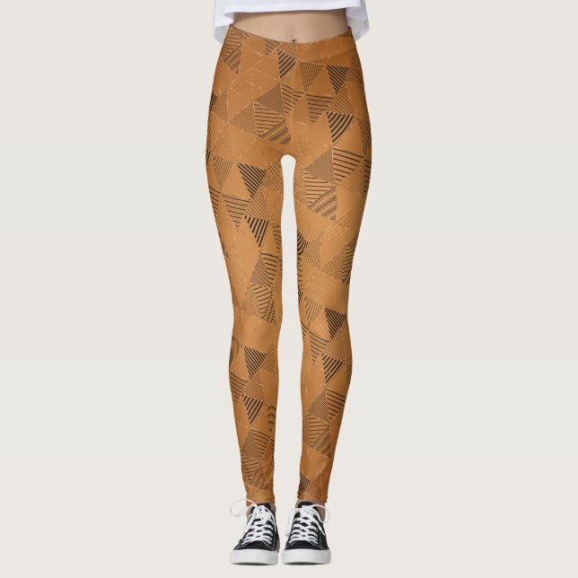 Dreiecke Muster 5 Leggings (Vorderseite)