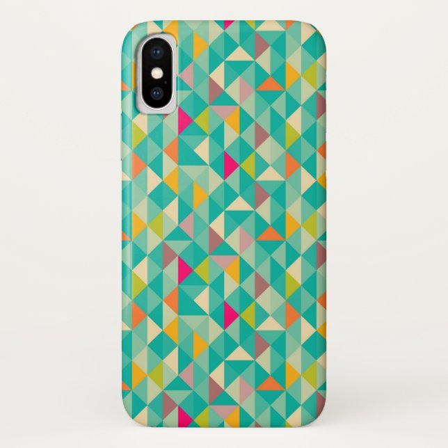 Dreiecke Muster Case-Mate iPhone Hülle (Rückseite)