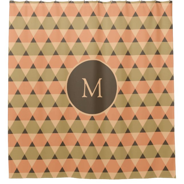 Dreiecke Muster Duschvorhang (Vorderseite)