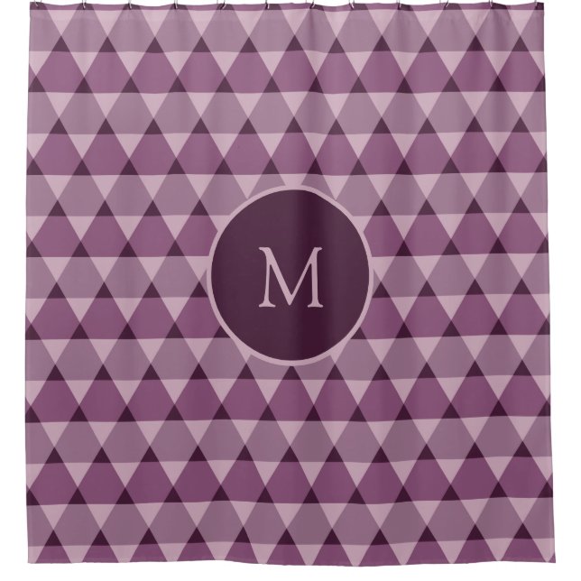 Dreiecke Muster Duschvorhang (Vorderseite)