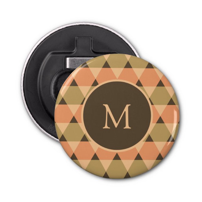 Dreiecke Muster Flaschenöffner (Vorderseite)