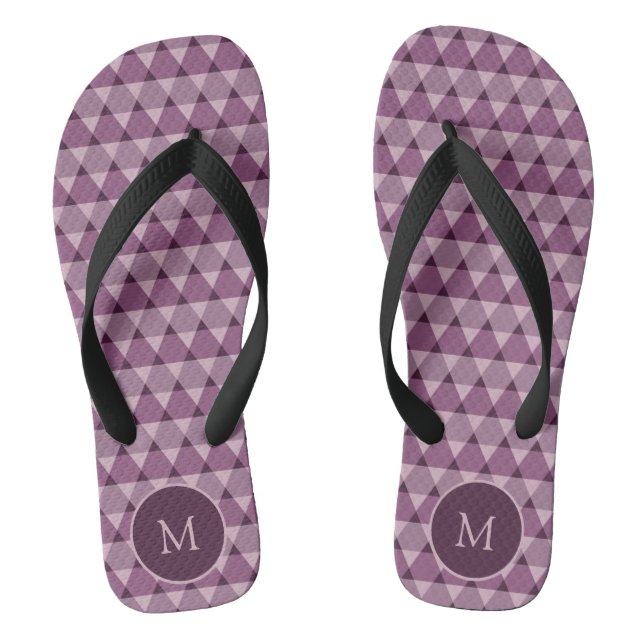 Dreiecke Muster Flip Flops (Fußbett)