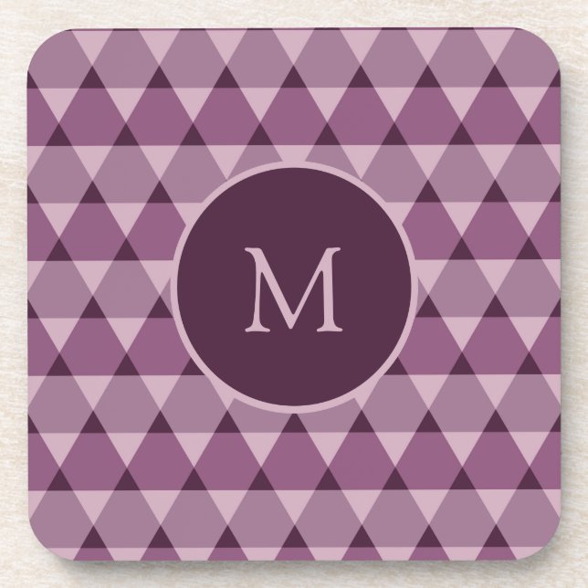 Dreiecke Muster Getränkeuntersetzer (Vorderseite)