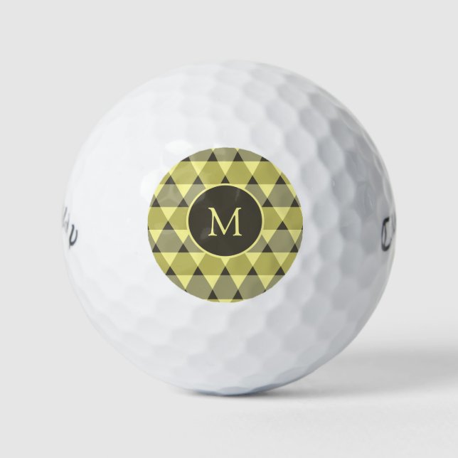 Dreiecke Muster Golfball (Vorderseite)