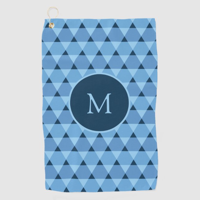 Dreiecke Muster Golfhandtuch (Vorderseite)