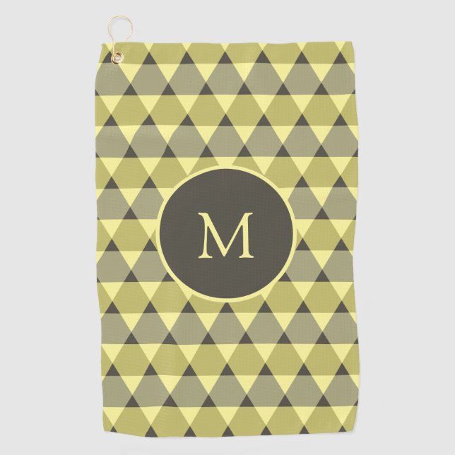 Dreiecke Muster Golfhandtuch (Vorderseite)