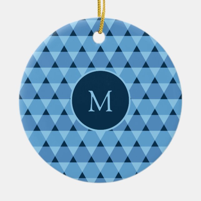 Dreiecke Muster Keramik Ornament (Vorne)