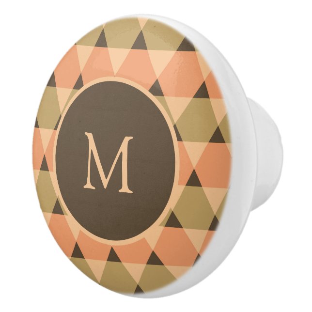 Dreiecke Muster Keramikknauf (Rechts)