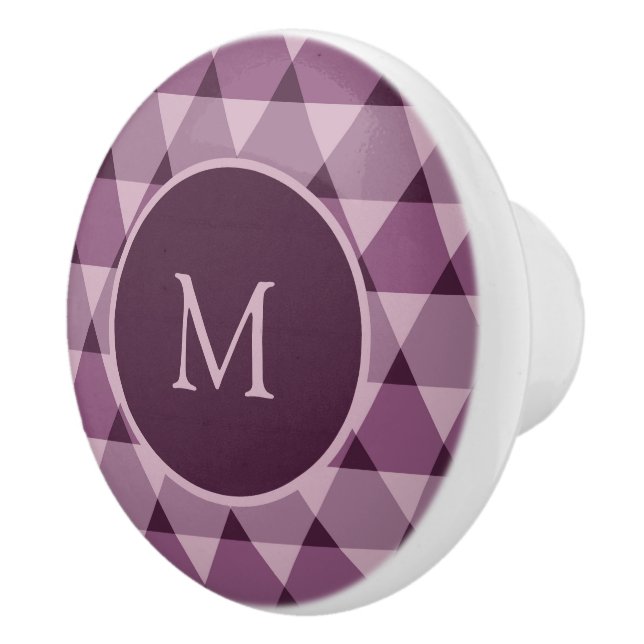 Dreiecke Muster Keramikknauf (Rechts)