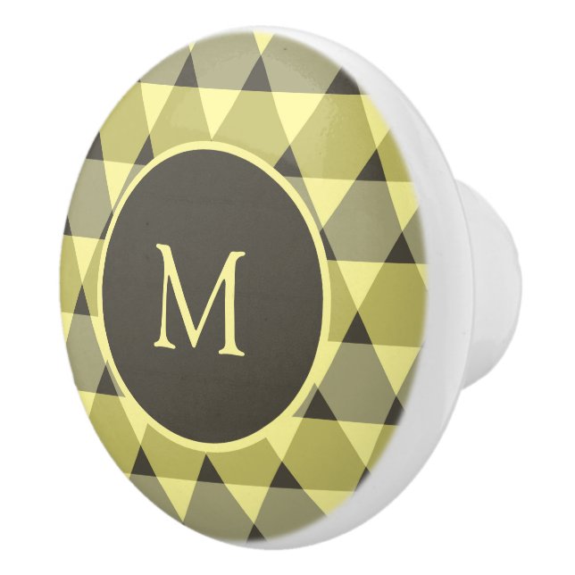 Dreiecke Muster Keramikknauf (Rechts)