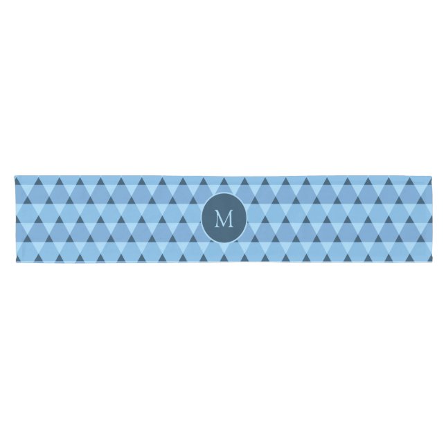 Dreiecke Muster Kurzer Tischläufer (Horizontal)