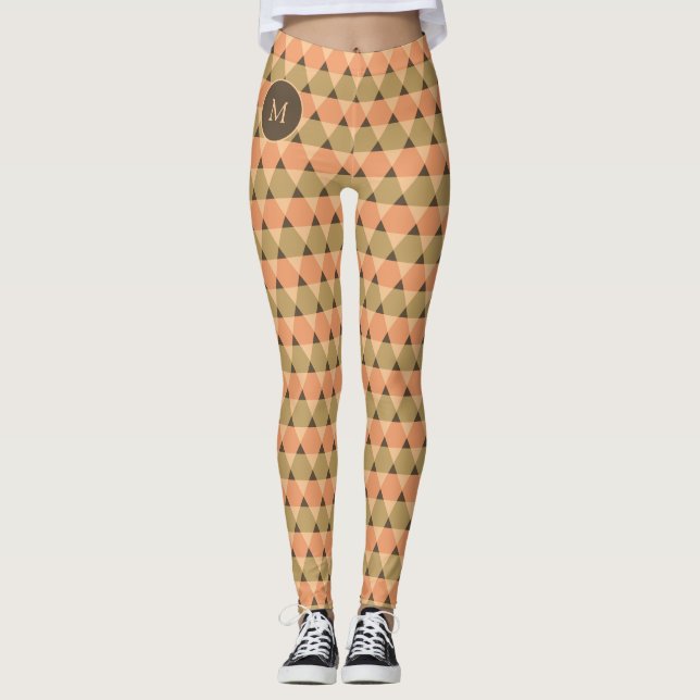 Dreiecke Muster Leggings (Vorderseite)