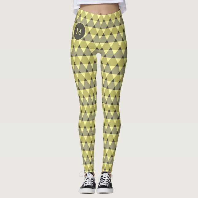 Dreiecke Muster Leggings (Vorderseite)