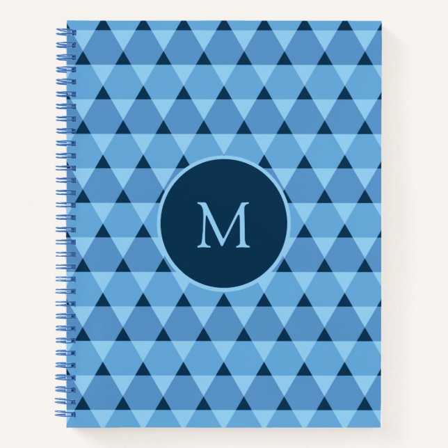 Dreiecke Muster Notizbuch (Vorderseite)