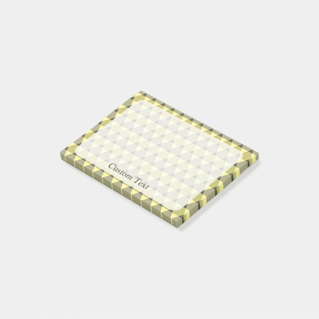 Dreiecke Muster Post-it Klebezettel (angewinkelt)