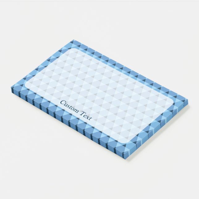 Dreiecke Muster Post-it Klebezettel (angewinkelt)