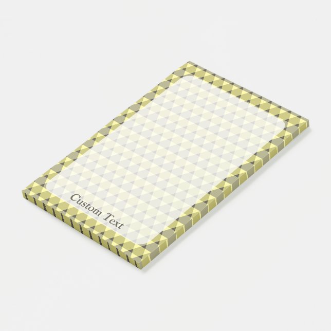 Dreiecke Muster Post-it Klebezettel (angewinkelt)