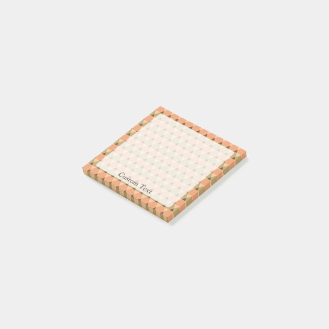 Dreiecke Muster Post-it Klebezettel (angewinkelt)