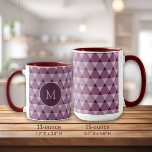 Dreiecke Muster Tasse