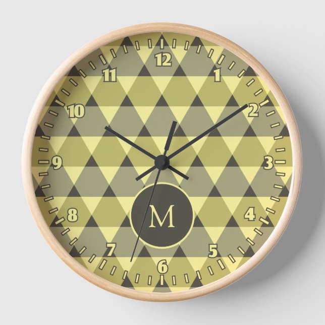 Dreiecke Muster Uhr (Vorderseite)