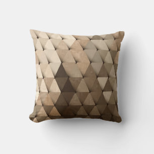 Dreiecke Neutrale Beige Tan Brown Kissen