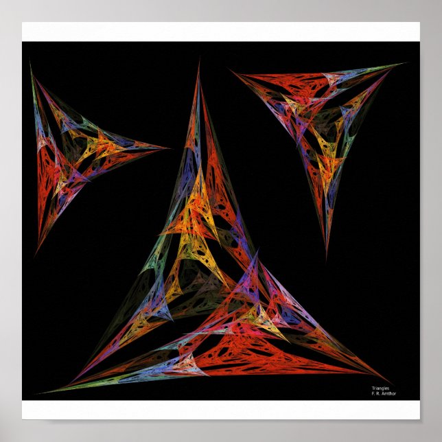 Dreiecke Poster (Vorne)