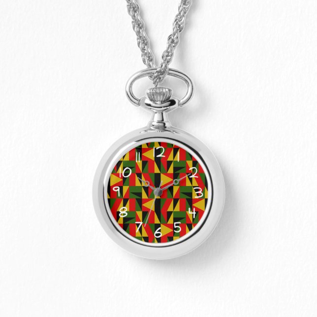 Dreiecke schwarze Geschichte Armbanduhr (Vorderseite)