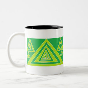 Dreiecke Zweifarbige Tasse